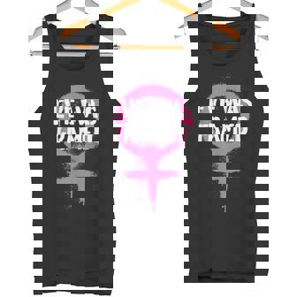 Eve Was Framed Feminist Punk Street Smart Graphic Tank Top - Monsterry