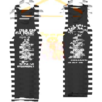 Faithful Paws Apparel God Is Great Dogs Are Good Graphic Small Tank Top - Monsterry