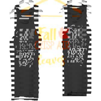 Fall Crisp Air And Pretty Leaves Autumn Lover Premium Tank Top - Monsterry