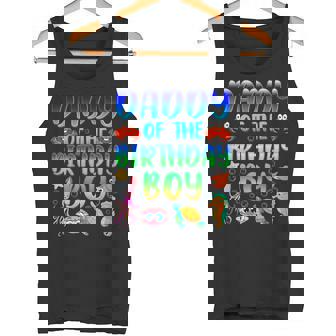 Familia A Juego De Acuario De Peces Marinos Daddy Of The Birthday Boy Camiseta sin mangas - Regaloses