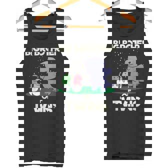 Family Siblings Dinosaurs Brother Big Brothersaurus Of Twins Tank Top - Monsterry