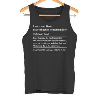 Farm And Construction Machines Mechatronics Idea Tank Top - Geschenkecke