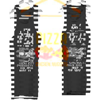 Fast Food Pizza Lover Foodie Men Boys Chicken Nuggets Tank Top - Monsterry
