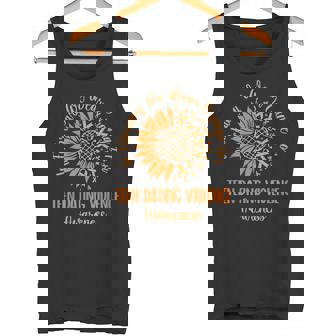 February Teen Dating Violence Awareness Orange Sunflower Tank Top - Monsterry