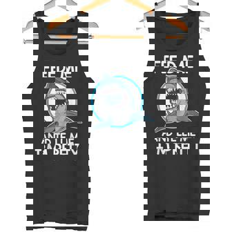 Feed Me And Tell Me I'm Pretty Shark T-Shirt Tank Top - Monsterry