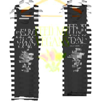 FEED ME VEGANS VENUS FLYTRAP VEGETARIAN GARDENING Tank Top - Monsterry