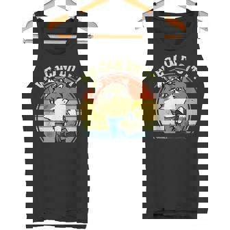 We Can Do It Feminist Retro Cat Tank Top Tank Top - Monsterry