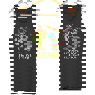 Lets Fiesta Mexican Party Pinata Cactus Cinco De Mayo Tank Top - Monsterry