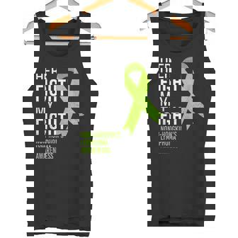 Her Fight Is My Fight Non-Hodgkin Lymphoma Awareness Ribbon Tank Top - Monsterry