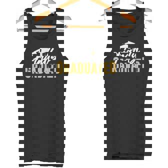 Finally Graduated Graduating Sayings Graduation Graduate Tank Top - Monsterry