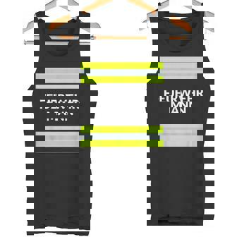 With Firefighter Costume Carnival Profession Tank Top - Geschenkecke