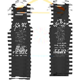 Fireworks Director Just A Boy Who Loves Fireworks Tank Top - Monsterry