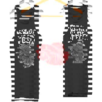 Fish Make Life Betta Aquarist Betta Fish Mom Aquarium Keeper Tank Top - Monsterry