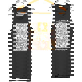 Floral Silly Goose Boho Mama Mom Farm Duck Animal Goose Meme Tank Top - Monsterry