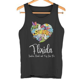 Florida Sunshine Beach And Key Lime Pie Florida Tank Top - Geschenkecke