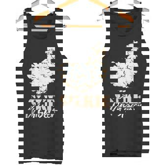 Fluffy Feathers Backyard Chicken Whisperer Silkie Chicken Lover Silky Chicken Small -Adult Short Sleeve Classic Fit Modern Classic Travel Poultry Enthusiasts Tank Top - Monsterry