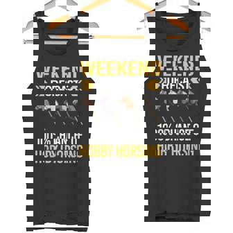 Weekend Forecast 100 Percentage Chance Of Hobby Horsing Small Tank Top - Monsterry