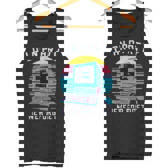 Never Forget Lan Party Nostalgic Gaming Retro Gamer Tank Top - Geschenkecke