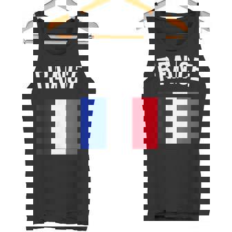 France French Flag Acation Travel Souvenir Tank Top - Seseable