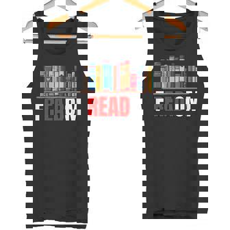 Frea-Dom Anti Ban Books I Read Banned Books Freedom Book Tank Top - Monsterry
