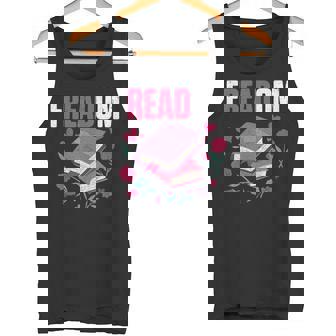 Freadom Anti Ban Books Freedom To Read Book Reading Tank Top - Monsterry