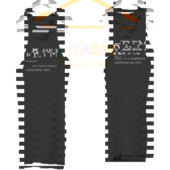 Freadom Definition Freadom Reading I Read Banned Books Tee Tank Top - Monsterry