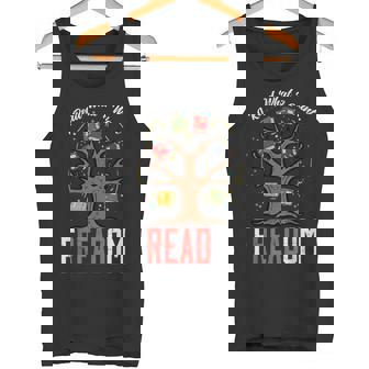 Freadom Tree Read Reading Librarian Book Across America Tank Top - Monsterry