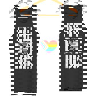 Free Dad Hugs Trans Rainbow Gay Pride Month LGBTQ Tank Top - Monsterry