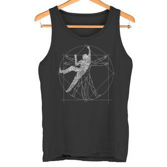 Freeclimberitruvian Man Climbing Bouldering Tank Top - Geschenkecke