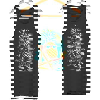 Fresco Piña Piña Colada Playa Diversión Sin Mangas Camiseta sin mangas - Regaloses