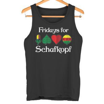 Fridays For Schafkopf Double Head Tank Top - Geschenkecke