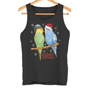 Frohe Weihnachten Budgies Birds Tank Top - Geschenkecke