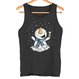 Froher Schneemann Im Schnee Winter Tank Top - Geschenkecke