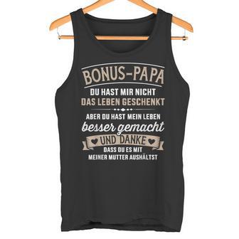 Bonus Dad Stepfather Saying Father's Day Christmas Tank Top - Geschenkecke