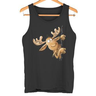 With Cartoon I Elk Wild Animal Motif Tank Top - Geschenkecke