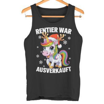 Christmas Unicorn Reindeer Was Out Sold Out Tank Top - Geschenkecke