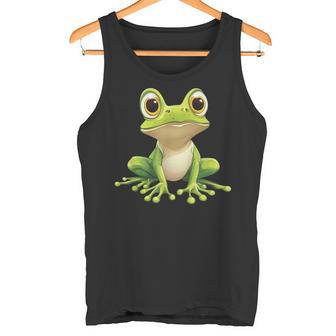 Frog With Big Eyes Frog Motif Tank Top - Geschenkecke