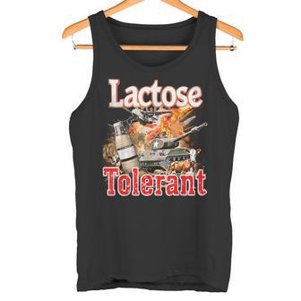 Lactose Tolerance Or Lactose Intolerance Meme Tank Top - Geschenkecke