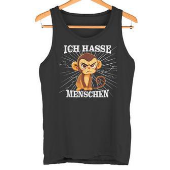 Monkey Meme Based I Hate People Saying Tank Top - Geschenkecke
