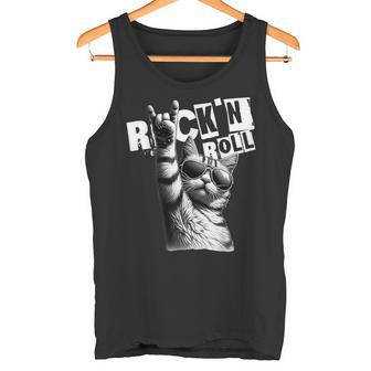 Music Festival Rock Cat Rock N Roll Tank Top - Geschenkecke