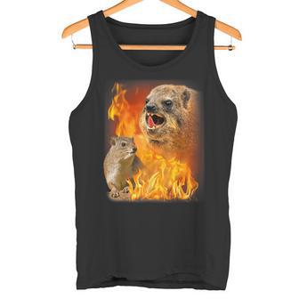 Rock Hyrax Fire Style Tank Top - Geschenkecke