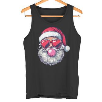 Santa Heart Sunglasses Bubblegum Christmas Santa Tank Top - Geschenkecke