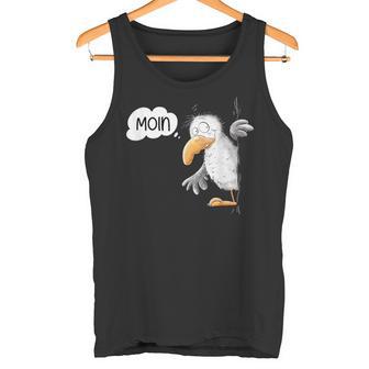 Seagull Cartoon I Sea Bird Animal Motif Moin North Sea Tank Top - Geschenkecke