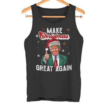 Trump Make Christmas Again Ugly Christmas Sweater Tank Top - Geschenkecke