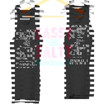 Galveston Texas Sassy And Salty Tank Top - Monsterry