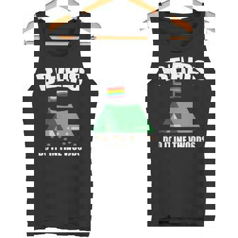 Gay Camping LGBT Pride Bears Tank Top - Monsterry