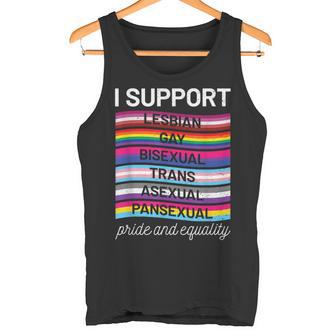 Gay Pride Lgbt Support Trans Pan Lesbian Bi Equality Tank Top - Geschenkecke