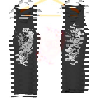 Geisha Japonaise Avec Fleur De Cerisier Japonaise Cadeau Kawaii Débardeur e - Cadeauxyz