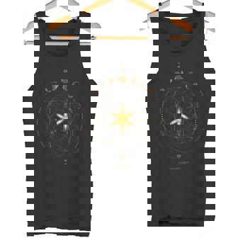 Geometría Sagrada Fases Lunares Doradas Y Flor De Laida Wiccana Camiseta sin mangas - Regaloses