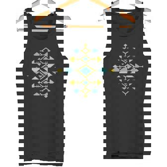 Geometric Southwest Indian Tribal Pattern Tank Top - Monsterry